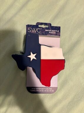 Texas Flag Water Bottle Pouch - Red White Blue